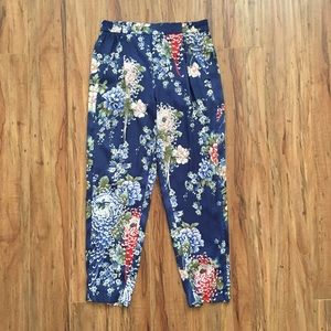 Zara Silk Floral Trouser